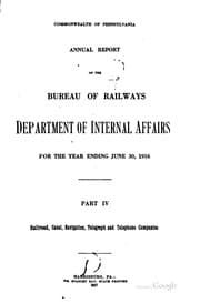 Tapa de Annual Report of the Secretary of Internal Affairs of the Commonwealth of ...