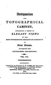 Tapa de The Antiquarian and Topographical Cabinet: Containing a Series of Elegant Views of the Most ...