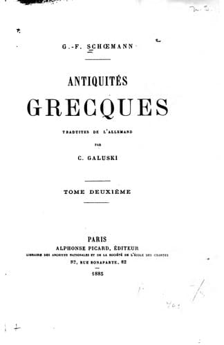 Tapa de Antiquités grecques