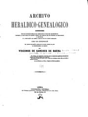 Tapa de Archivo heraldico-genealogico contendo noticias historicoheraldicas