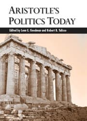 Tapa de Aristotle's Politics today