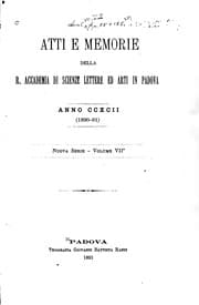 Tapa de Atti e memorie