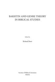 Tapa de Bakhtin and genre theory in biblical studies