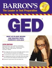 Tapa de Barron's GED, high school equivalency exam