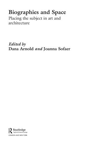 Tapa de Biographies and space