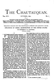 Tapa de The Chautauquan: Organ of the Chautauqua Literary and Scientific Circle