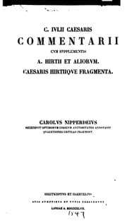 Tapa de C. Ivlii Caesaris Commentarii