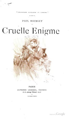 Tapa de Cruelle énigme