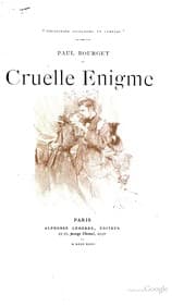 Tapa de Cruelle énigme