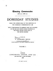 Tapa de Domesday Studies: Being the Papers Read at the Meetings of the Domesday ...