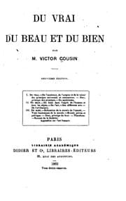 Tapa de Du vrai, du beau et du bien