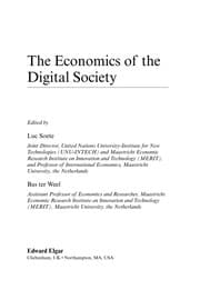 Tapa de The economics of the digital society