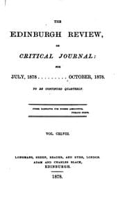 Tapa de The Edinburgh Review: Or Critical Journal