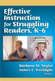 Tapa de Effective instruction for struggling readers, K-6