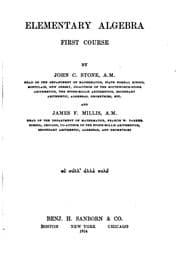 Tapa de Elementary Algebra: First Course