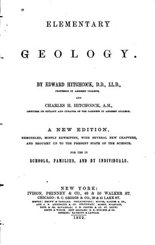 Tapa de Elementary Geology