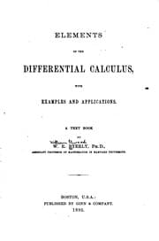 Tapa de Elements of the Differential Calculus: With Examples and Applications