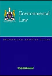 Tapa de Environmental law