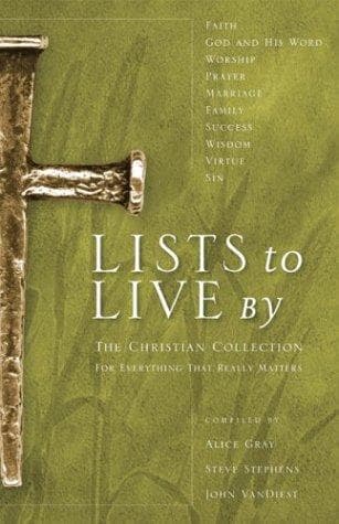 Tapa de Lists to live by