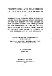 Tapa de Forerunners and Competitors of the Pilgrims and Puritans: Or, Narratives of ...