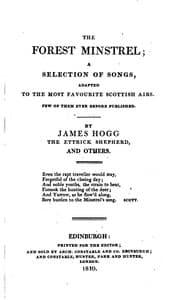 Tapa de The Forest Minstrel: A Selection of Songs, Adapted to the Most Favourite ...