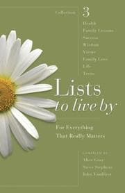 Tapa de Lists to live by for everything that really matters