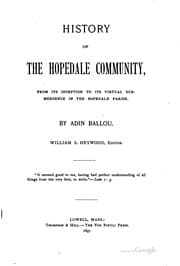 Tapa de History of the Hopedale community