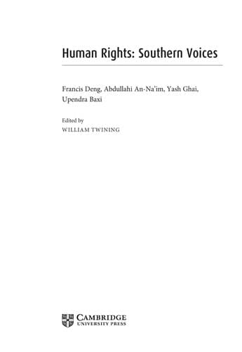 Tapa de Human rights, southern voices