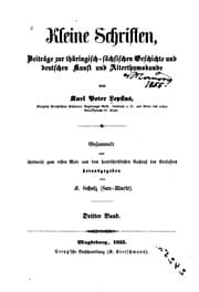 Tapa de Kleine Schriften, Beiträge zur Thüringisch-sächsischen Geschichte und ...