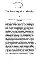Tapa de The launching of a university, and other papers