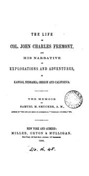Tapa de THE LIFE OF COL. JOHN CHARLES FREMONT