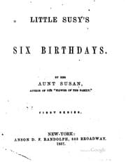 Tapa de Little Susy's Six Birthdays: First Series