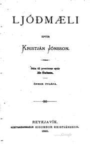 Tapa de Ljóðmæli