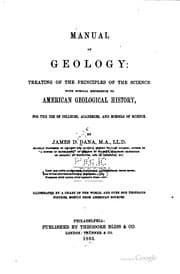 Tapa de Manual of Geology: Treating of the Principles of the Science, with Special ...