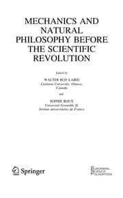 Tapa de Mechanics and natural philosophy before the scientific revolution
