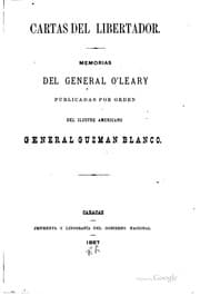 Tapa de Memorias del general O'Leary