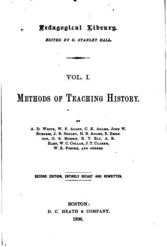 Tapa de Methods of Teaching History