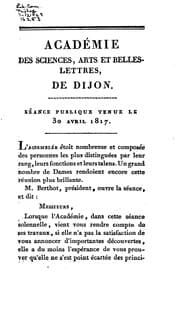 Tapa de Mémoires de l'Académie des sciences, arts et belles lettres de Dijon