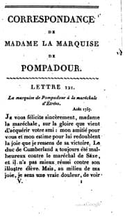 Tapa de Mémoires de Madame la marquise de Pompadour: où l'on trouve un précis de l ...