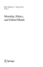 Tapa de Morality, ethics, and gifted minds