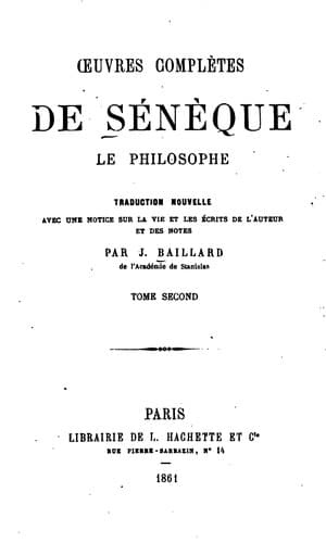 Tapa de Oeuvres complètes de Sénèque le philosophe