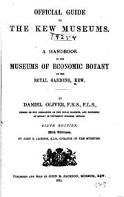 Tapa de Official Guide to the Kew Museums: A Handbook to the Museums of Economic ...