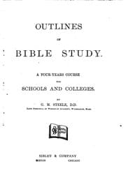 Tapa de Outlines of Bible Study