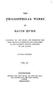Tapa de The philosophical works of David Hume