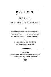 Tapa de Poems, Moral, Elegant and Pathetic