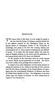 Tapa de Psalms of the Pharisees: Commonly Called the Psalms of Solomon : the Text Newly Revised from All ...
