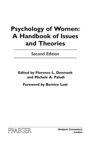 Tapa de Psychology of women