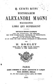 Tapa de Q. Curti Rufi Historiarum Alexandri Magni Macedonis libri qui supersunt