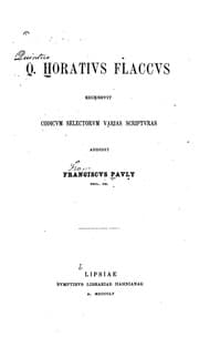 Tapa de Q. Horatius Flaccus
