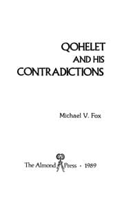 Tapa de Qohelet and his contradictions